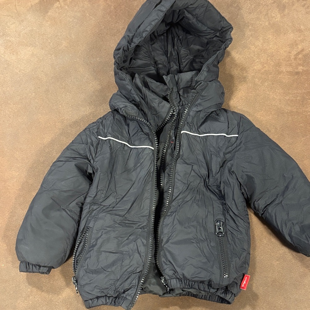 ONEKID Black Hooded Puffer Jacket